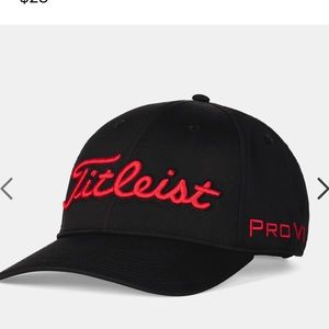 Titleist Tour Performance Adjustable Hat in Black